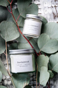 Sandalwood - aromātiska svece stikla burciņā